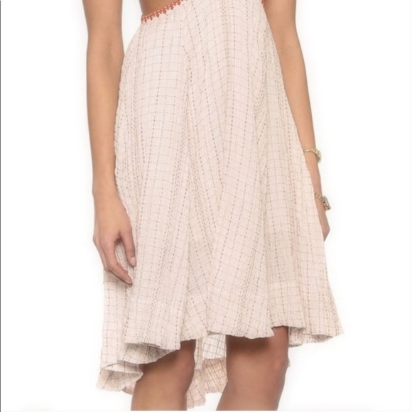 Free People Cut-Out High Low Maxi Dress Skirt Sz 2 - Picture 5 of 7